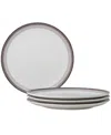 Noritake Colorscapes Layers Coupe Dinner Plate Set Of 4, 11" In Brown