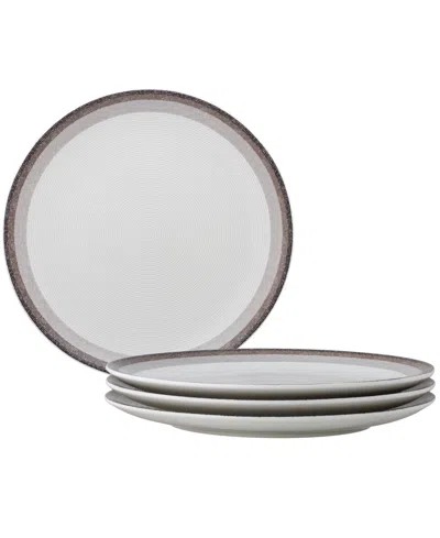 Noritake Colorscapes Layers Coupe Dinner Plate Set Of 4, 11" In Brown