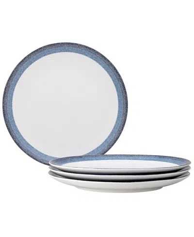 Noritake Colorscapes Layers Coupe Dinner Plate Set Of 4, 11" In Navy