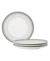 Noritake Colorscapes Layers Coupe Salad Plate Set Of 4, 8.25" In Sage