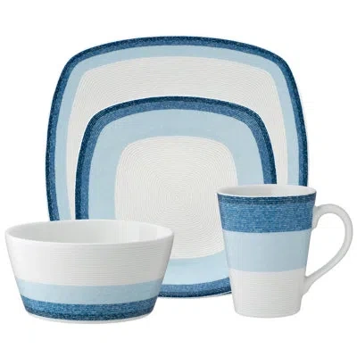 Noritake Colorscapes Layers Square 4-piece Place Setting, Service For 1 In Sky