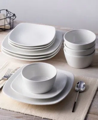 Noritake Colorscapes Swirl Square Dinnerware Collection In Navy
