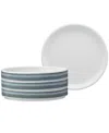 Noritake Colorstax Ombre Stax 6" Small Plates, Set Of 4 In Gray