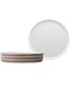 Noritake Colorstax Ombre Stax 9.75" Dinner Plates, Set Of 4 In Brown