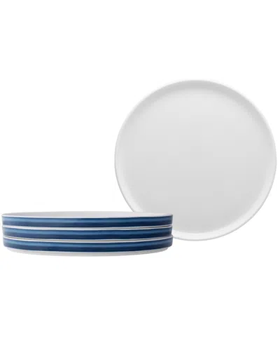 Noritake Colorstax Ombre Stax 9.75" Dinner Plates, Set Of 4 In Purple