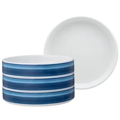 Noritake Colorstax Ombre Stax Deep Plates, 7.5", 12 Oz. In Indigo
