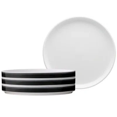 Noritake Colorstax Stripe Salad Plates, 7 1/2" In Black