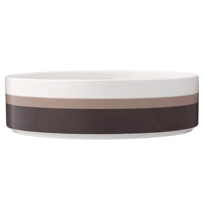 Noritake Colorstax Stripe Serving Bowl 10", 67 Oz. In Brown