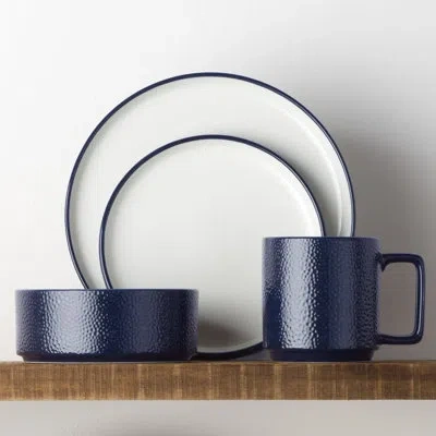 Noritake Colortex Stone 4-piece Place Setting, Service For 1 In Navy