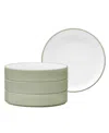 Noritake Colortex Stone Stax Deep Plates, Set Of 4