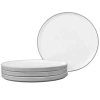Noritake Colortex Stone Stax Dinner Plates, 9-3/4" In Gray