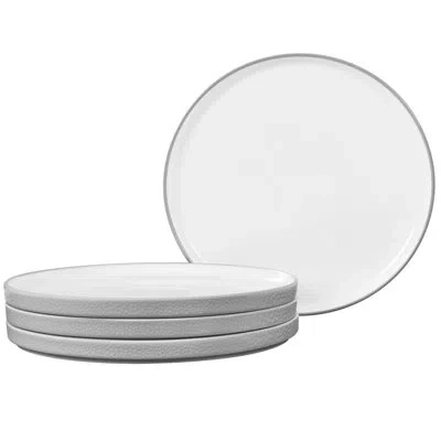 Noritake Colortex Stone Stax Dinner Plates, 9-3/4" In Gray