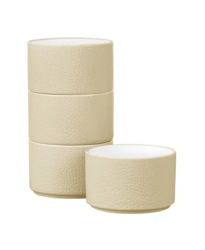 Noritake Colortex Stone Stax Ivory Mini Bowls, Set Of 4