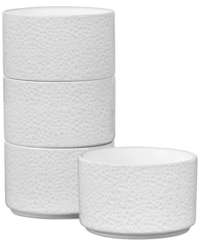 Noritake Colortex Stone Stax Mini Bowls, Set Of 4 In White
