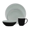 Noritake Colortrio Coupe 4-piece Place Setting In Graphite