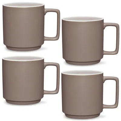 Noritake Colortrio Stax Mug, 16 Oz. In Brown
