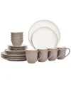 Noritake Colorwave 20-pc. Coupe Dinnerware Set, Service For 4 In Clay
