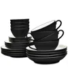 Noritake Colorwave 24-pc. Dinnerware Set, Service For 4 In Gray