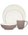 Noritake Colorwave Coupe 4 Piece Place Setting In Clay