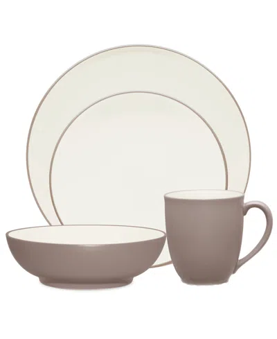 Noritake Colorwave Coupe 4 Piece Place Setting In Clay