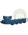 Noritake Colorwave Coupe 16 Pc. Dinnerware Set, Service For 4 In Blue