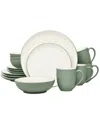 Noritake Colorwave Coupe 16 Pc. Dinnerware Set, Service For 4 In Green
