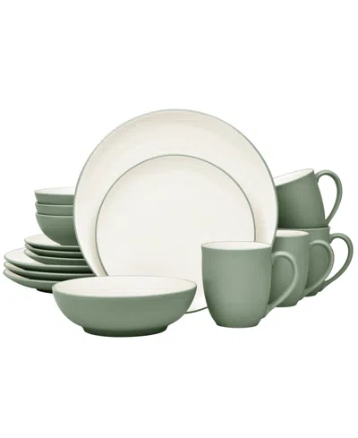Noritake Colorwave Coupe 16 Pc. Dinnerware Set, Service For 4 In Green