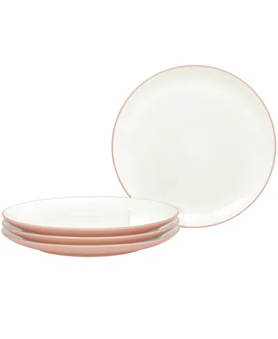 NORITAKE COLORWAVE COUPE DINNER PLATES, SET OF 4