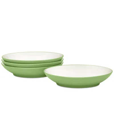 Noritake Colorwave Coupe Pasta Bowls 35-oz, Set Of 4 In Raspberry