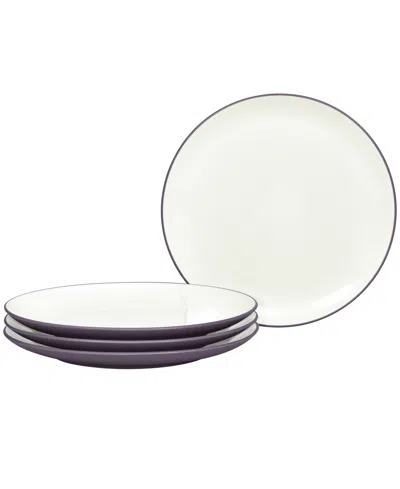 Noritake Colorwave Coupe Salad Plates, Set Of 4 In Plum