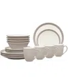 Noritake Colorwave Curve 16 Pc. Dinnerware Set, Service For 4 In Sand