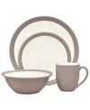 Noritake Colorwave Curve 4-piece Place Setting In Clay