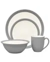 Noritake Colorwave Curve 4-piece Place Setting In Slate