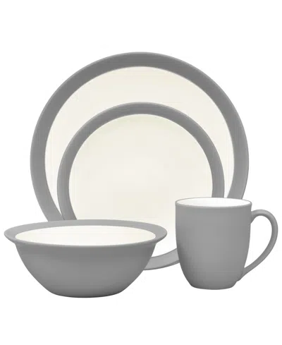 Noritake Colorwave Curve 4-piece Place Setting In Slate