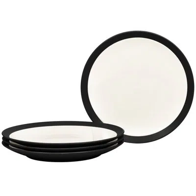 Noritake Colorwave Curve Salad Plates, 8-1/2" In Graphite