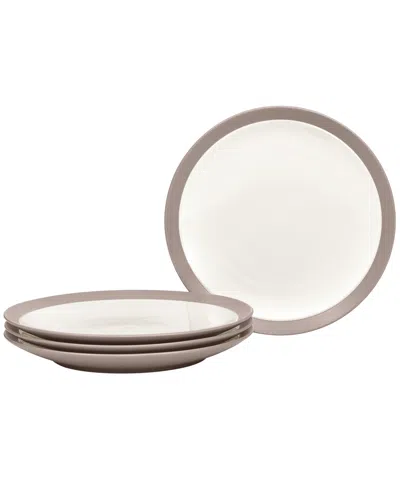 Noritake Colorwave Curve Set Of 4 Salad Plates, 8-1/2" In Clay