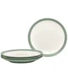 Noritake Colorwave Curve Set Of 4 Salad Plates, 8-1/2" In Green