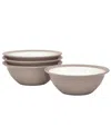 Noritake Colorwave Curve Set Of 4 Soup/cereals, 7", 22 Oz. In Clay