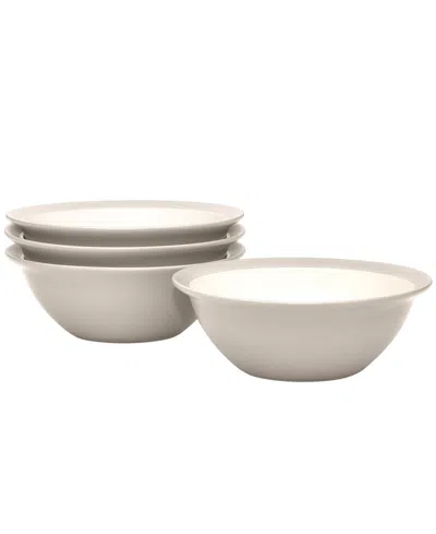 Noritake Colorwave Curve Set Of 4 Soup/cereals, 7", 22 Oz. In Sand