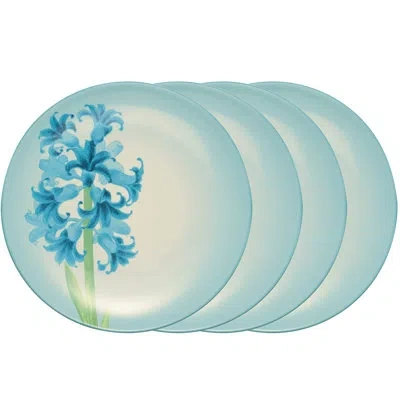 Noritake Colorwave Floral Accent Plates, 8-1/4" In Turquoise