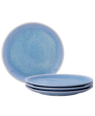 Noritake Colorwave Kiln Azure Coupe Dinner Plates, Set Of 4 In Blue