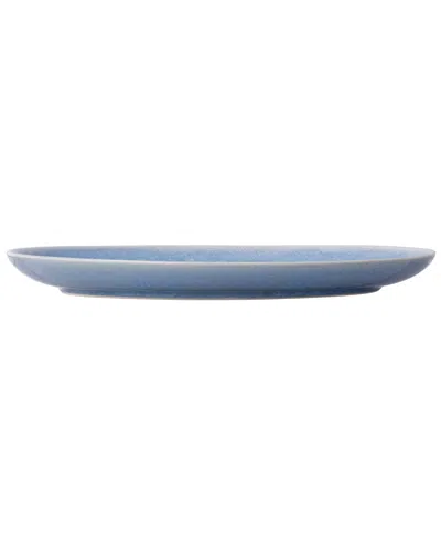 Noritake Colorwave Kiln Azure Oval Platter In Blue