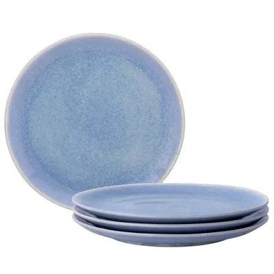 Noritake Colorwave Kiln Azure Set Of 4 Dinner Plates, 10.5" In Blue