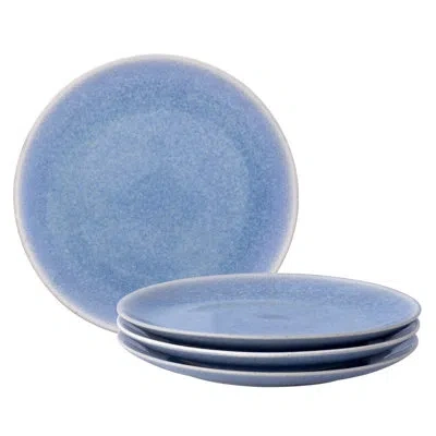 Noritake Colorwave Kiln Azure Set Of 4 Salad Plates, 8.25" In Blue