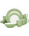 Noritake Colorwave Rim 16-pc. Dinnerware Set, Service For 4 In Apple