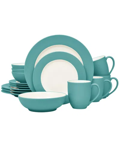 Noritake Colorwave Rim 16-pc. Dinnerware Set, Service For 4 In Blue