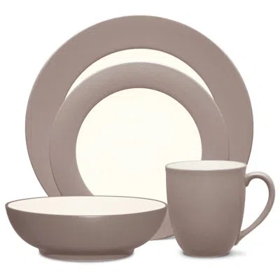 Noritake Colorwave Rim 4-piece Place Setting, Service For 1 In Clay