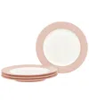 Noritake Colorwave Rim Dinner Plates, Set Of 4 In Pink
