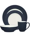 Noritake Colorwave Rim 4 Piece Place Setting In Navy