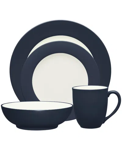 Noritake Colorwave Rim 4 Piece Place Setting In Navy